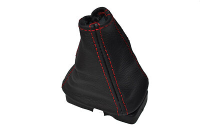 red stitch FITS PORSCHE 928 AUTOMATIC LEATHER GAITER FITS OVER RUBBER GAITER