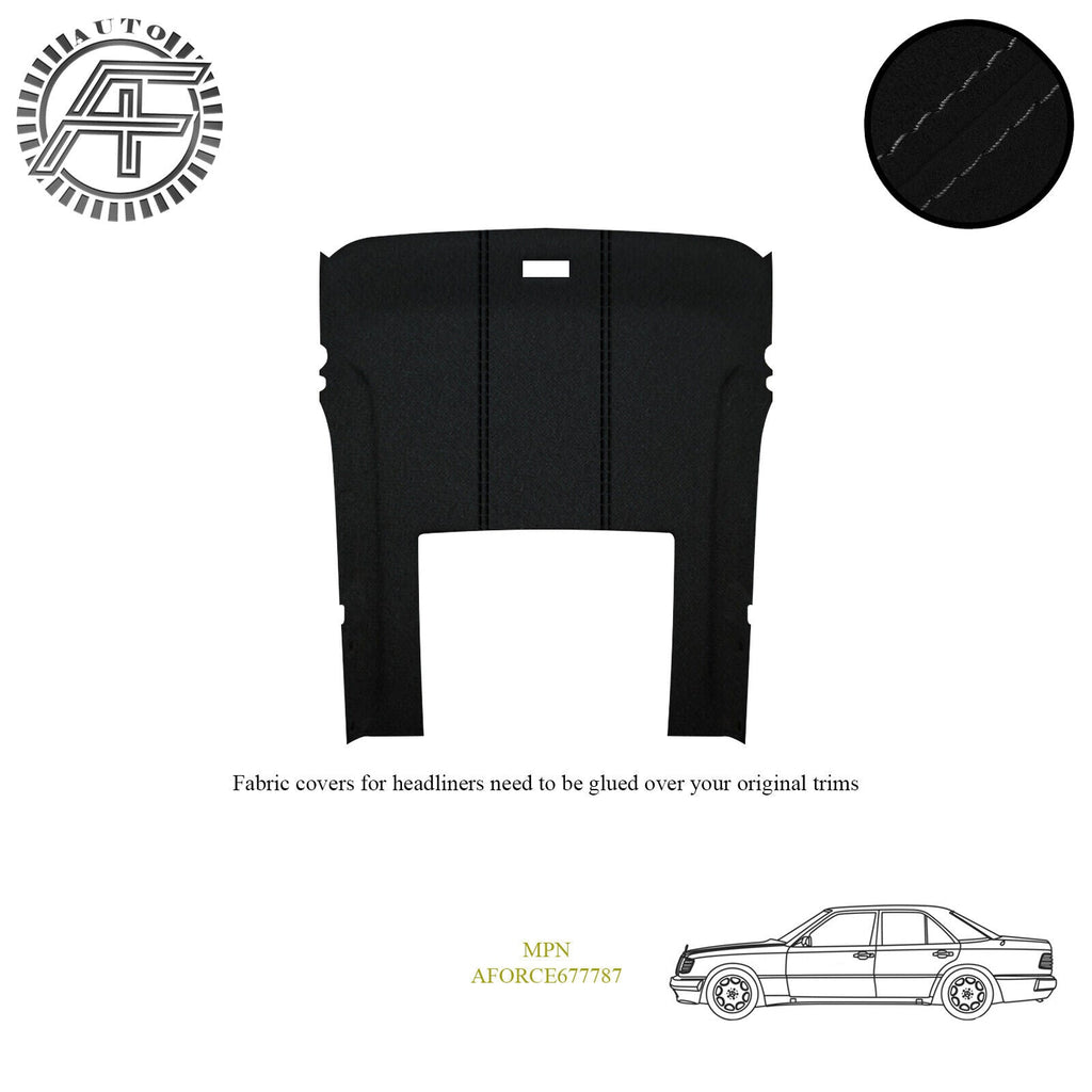 LUXE SUEDE HEADLINER COVER FITS MERCEDES BENZ W124 COUPE + SUNROOF 92-96