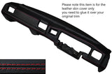 RED STITCHING DASH DASHBOARD LEATHER SKIN COVER FITS RENAULT ALPINE GTA V6