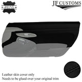 BLACK STITCH 2X FRONT DOOR CARD TRIM COVERS FITS PORSCHE BOXSTER 981 12-16