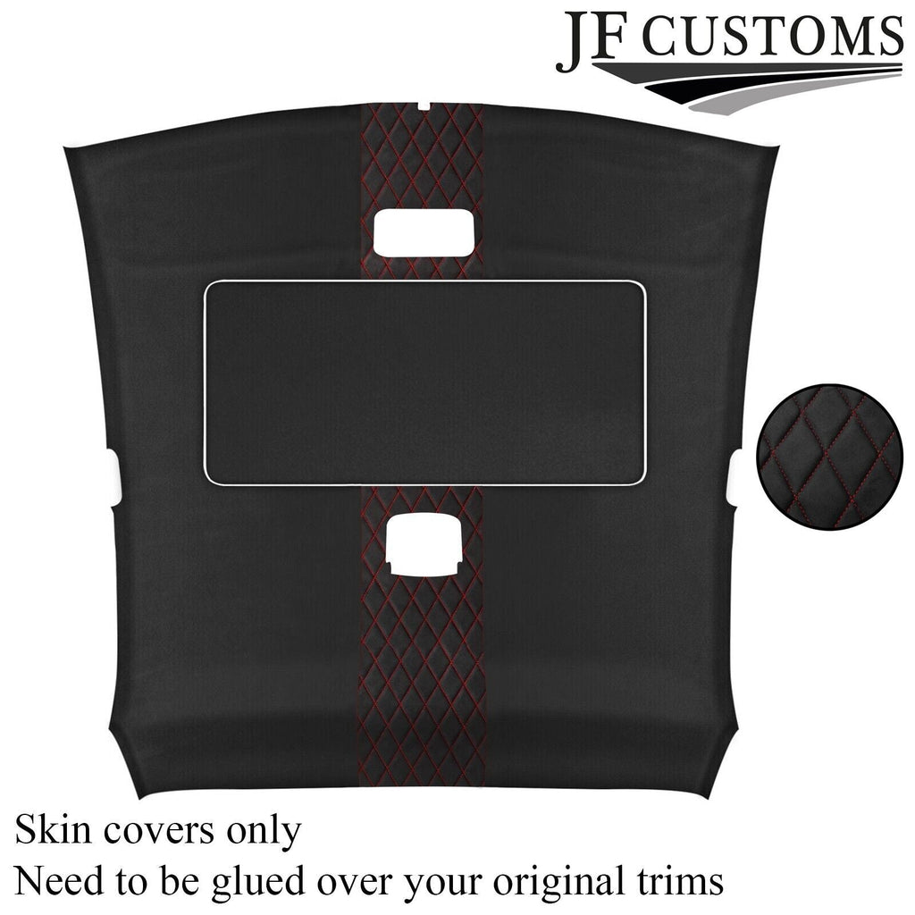 DSG2 D RED STIT. D GREY SUEDE SUNROOF HEADLINER COVER FOR LEXUS IS200 XE10 98-05