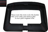 RED STITCH ROOF LINING HEADLINING SKIN COVER FITS TOYOTA MR2 MK1 84-90