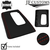 D RED STITCH LEATHER AUTO GEAR SURROUND COVER+FRAME FOR JEEP CHEROKEE KJ 02-07