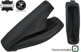 BLACK STITCH REAL LEATHER HANDBRAKE+PLASTIC FRAME FITS BMW 5 SERIES E39 95-03