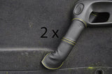 yellow stitch FITS VAUXHALL OPEL VECTRA B 96-02 2X REAR DOOR HANDLE COVERS