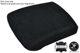 BLACK STITCHING ARMREST REAL SUEDE COVER FITS NISSAN NAVARA D40 2005-2015
