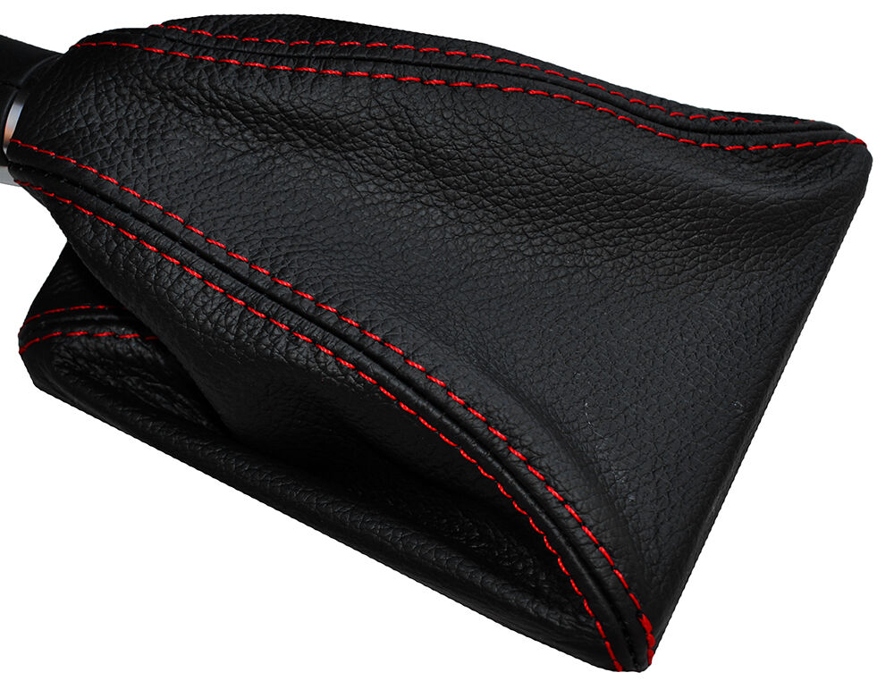 RED STITCHING LEATHER MANUAL GEAR GAITER FITS MERCEDES B CLASS W246 12-15