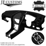 WHITE LUX STITCH LEATHER DASH DASHBOARD COVER FITS MERCEDES SLK R171 04-11