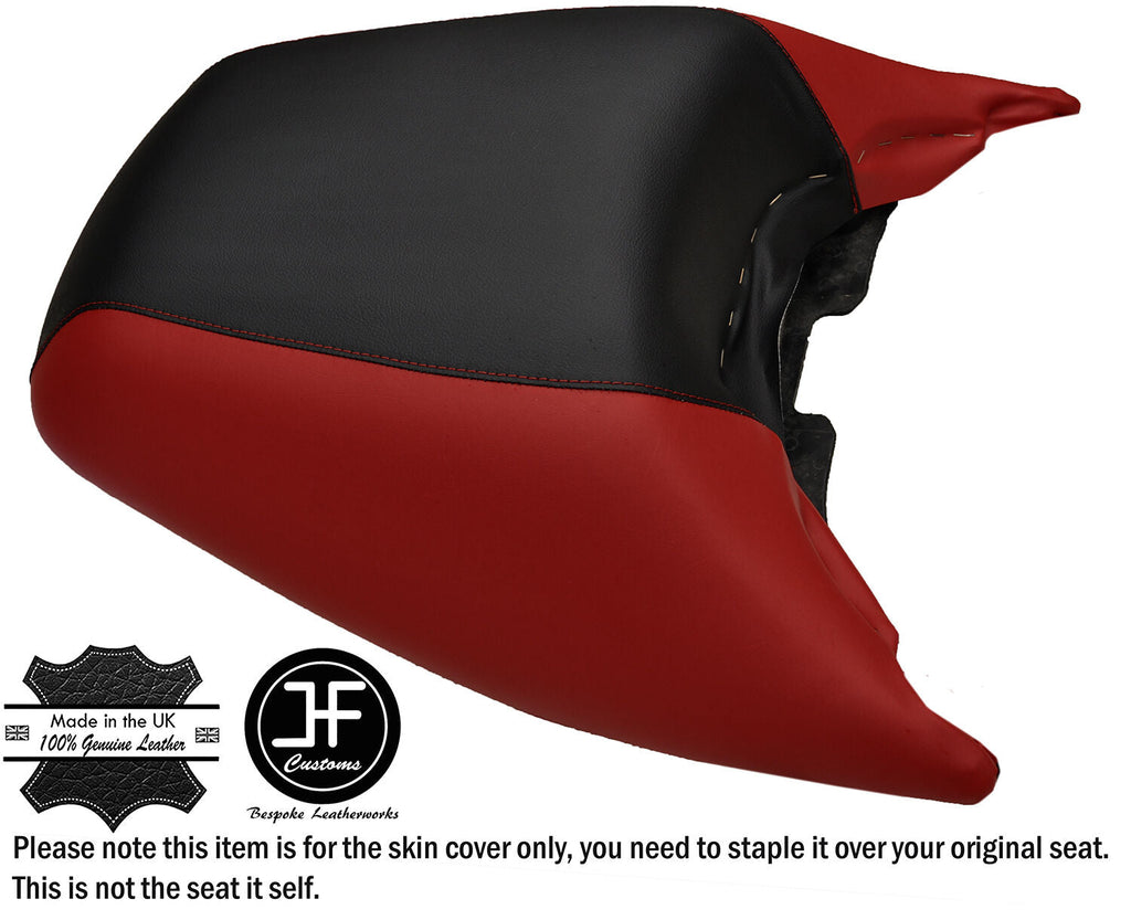 BLACK & DARK RED CUSTOM FITS KAWASAKI STX 900 1100 97-04 REAR VINYL SEAT COVER