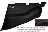 RED STITCH 2X REAR DOOR CARD TRIM SKIN COVERS FITS PORSCHE 911 964 993 89-97