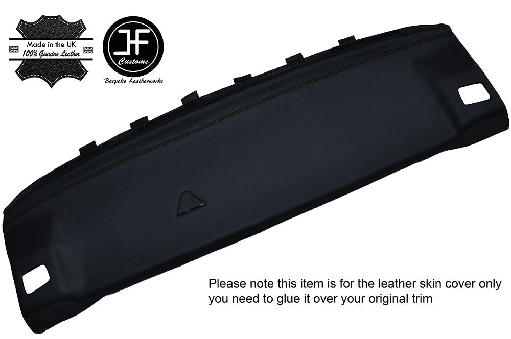 BLACK STITCH REAR PARCEL SHELF LEATHER COVER FITS BMW 3 SERIES E30 1981-1992