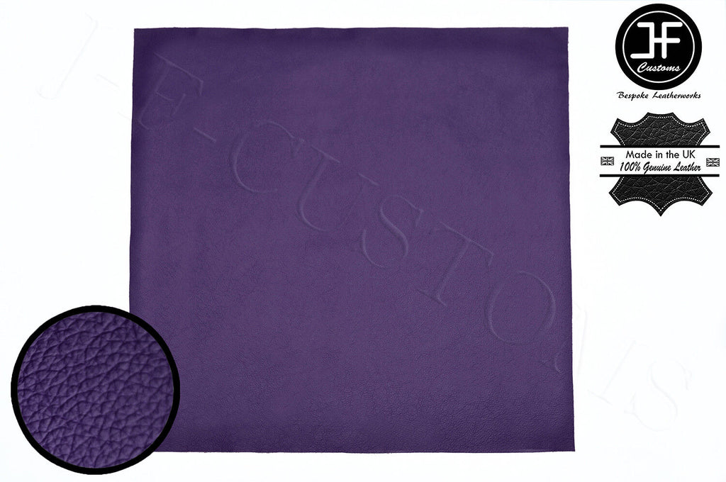 PURPLE LEATHER 100cm x 100cm QUALITY TOP GRAIN GENUINE LEATHER CRAFTS AUTOMOTIVE