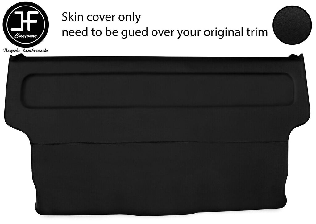 BLACK TOP GRAIN LEATHER TAILGATE DOOR CARD COVER FITS VW T4 TRANSPORTER 90-03