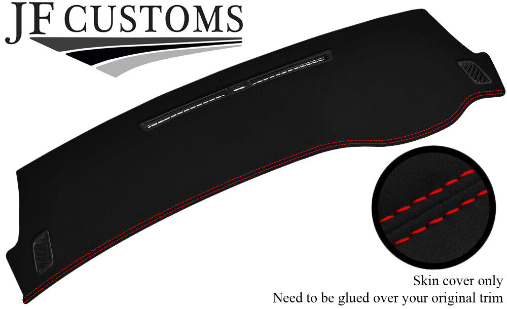RED STITCH TOP DASH SUEDE COVER FOR MITSUBISHI LANCER EVO 7 8 9 STYLE 2