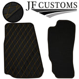YELLOW DIAMOND STITCH VINYL 4X TAILORED FLOOR CARPETS FOR MAZDA RX8 03-12 JF1