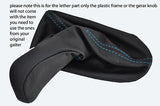 blue stitch FITS MERCEDES C CLASS W203 GEAR KNOB GAITER ONLY 2000-2003