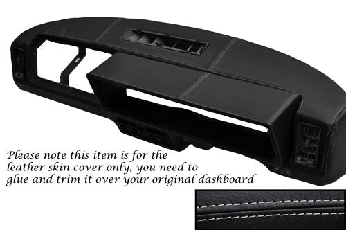 GREY STITCHING FITS FIAT X1/9 X19 DASH DASHBOARD LEATHER SKIN COVER ONLY