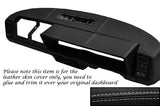 GREY STITCHING FITS FIAT X1/9 X19 DASH DASHBOARD LEATHER SKIN COVER ONLY
