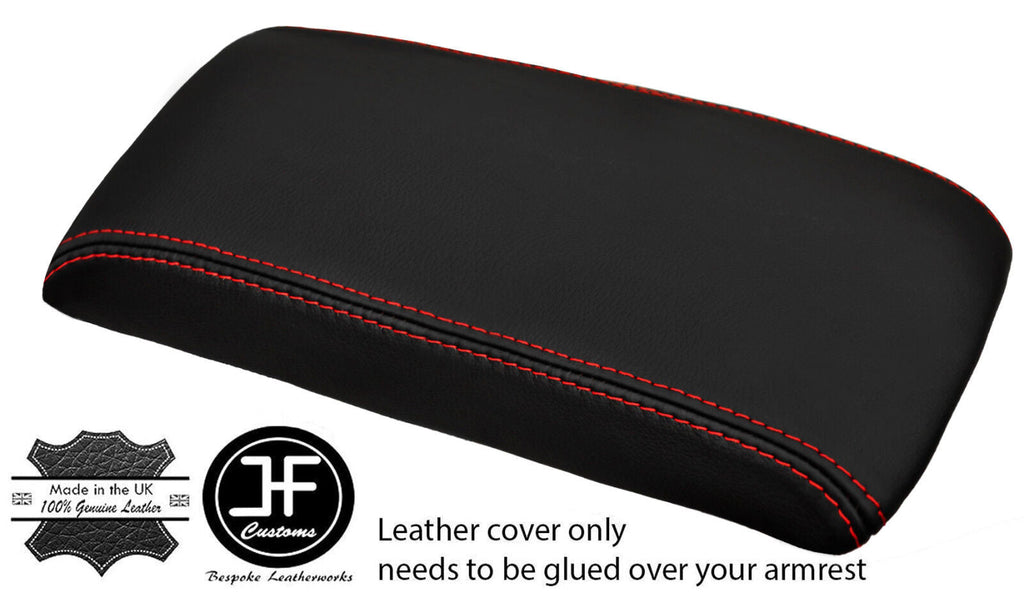 RED STITCH REAL LEATHER ARMREST COVER FITS S15 200SX SILVIA 1999-2003 CUSTOM NEW