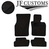 TAN DIAMOND STITCH VINYL 4X TAILORED FLOOR CARPETS FOR BMW MINI F56 13-21 JF1