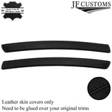 BLACK STITCH 2X REAR LEATHER DOOR CARD TRIM STRIP COVERS FITS BMW E92 CUSTOM NEW