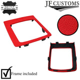 RED ITALIAN LEATHER GEAR SURROUND COVER + FRAME FOR MAZDA 6 MK2 07-12 CUSTOM NEW