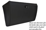 black stitch FITS VW T25 BUS VAN VANAGON WESTFALIA GLOVE BOX LID LEATHER COVER