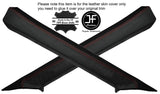 RED STITCHING 2X REAR C PILLAR LEATHER COVERS FITS ROVER SD1 VITESSE CUSTOM NEW