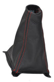 FITS Hyundai EXCEL LEATHER GEAR GAITER SHIFT BOOT red st CUSTOM NEW MADE IN UK