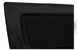 BLACK STITCH 2X REAR DOOR CARD LTHR SUEDE COVER FOR FORD SIERRA RS COSWORTH JF1