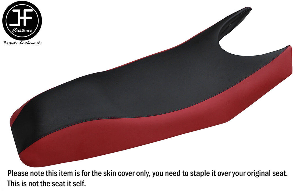 BLACK & DARK RED VINYL CUSTOM FITS POLARIS SL PRO 785 900 1050 SEAT COVER