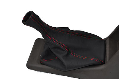 FITS ROVER MG METRO GEAR GAITER LEATHER RED STITCH CUSTOM NEW MADE IN UK