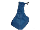 FITS ASTRA CORSA TIGRA LEATHER GEAR STICK GATOR BLUE WHITE S CUSTOM NEW