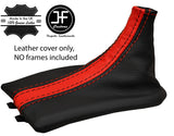 RED STRIPE & BLACK LEATHER GEAR GAITER FITS PORSCHE 986 BOXSTER 1996-2004