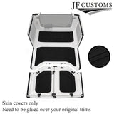 BLACK STITCH LUXE SUEDE HEADLINER COVER FOR JEEP WRANGLER JK 11-17 4 DR