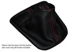 RED STITCH LEATHER MANUAL GEAR GAITER FITS VW UP SKODA CITIGO 2011-2015