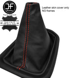 RED STITCH TOP GRAIN LEATHER MANUAL GEAR GAITER FOR TOYOTA HILUX 2016-2019