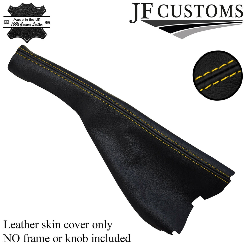 YELLOW STITCHING FITS VW GOLF 3 Mk3 HANDBRAKE 1991-1998 GAITER LEATHER