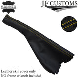 YELLOW STITCHING FITS VW GOLF 3 Mk3 HANDBRAKE 1991-1998 GAITER LEATHER