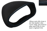 BLUE STITCH GAUGE HOOD SPEEDO LEATHER COVER FITS VAUXHALL OPEL CORSA D 06-14
