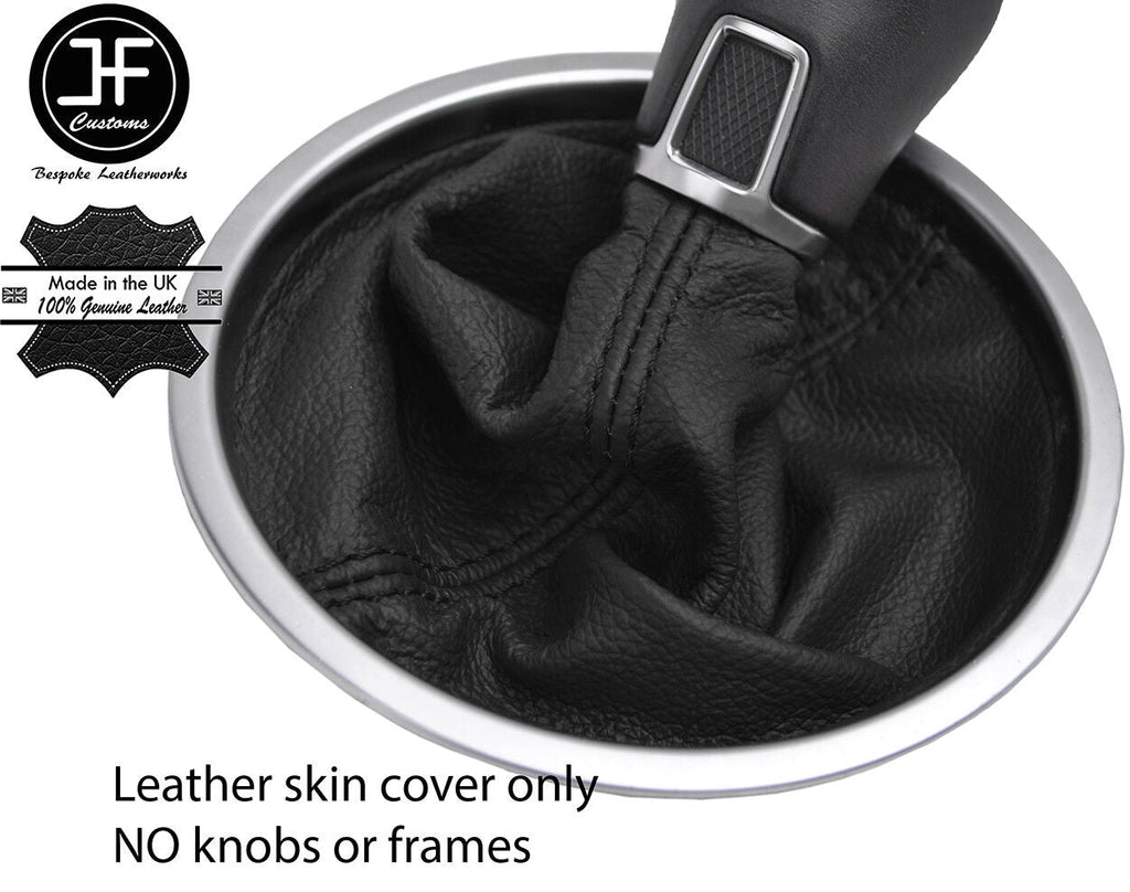 BLACK TOP GRAIN LEATHER MANUAL GEAR GAITER FITS VW BEETLE 2012-2018 CUSTOM NEW
