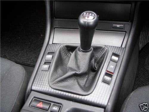 FITS BMW E46 BLACK LEATHER GEAR GAITER SHIFT BOOT 98-05 CUSTOM NEW MADE IN UK