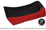 BLACK & DARK RED VINYL CUSTOM FITS YAMAHA PHAZER 84-89 SEAT COVER CUSTOM NEW