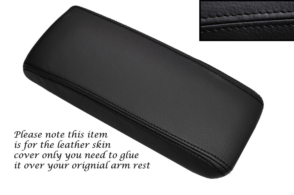 BLACK STITCHING LEATHER ARMREST SKIN COVER FITS VOLVO 940 1994-1998 CUSTOM NEW