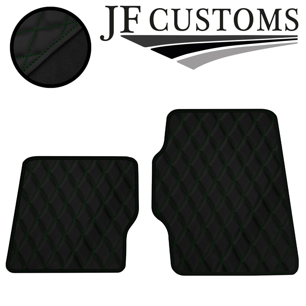 D GREEN DIAMOND VINYL 2X TAILORED FLOOR CARPETS FOR LOTUS ELISE S2 01-11