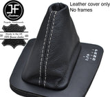 GREY STITCH TOP GRAIN LEATHER AUTO AUTOMATIC GEAR GAITER FOR BMW E46 1999-2005