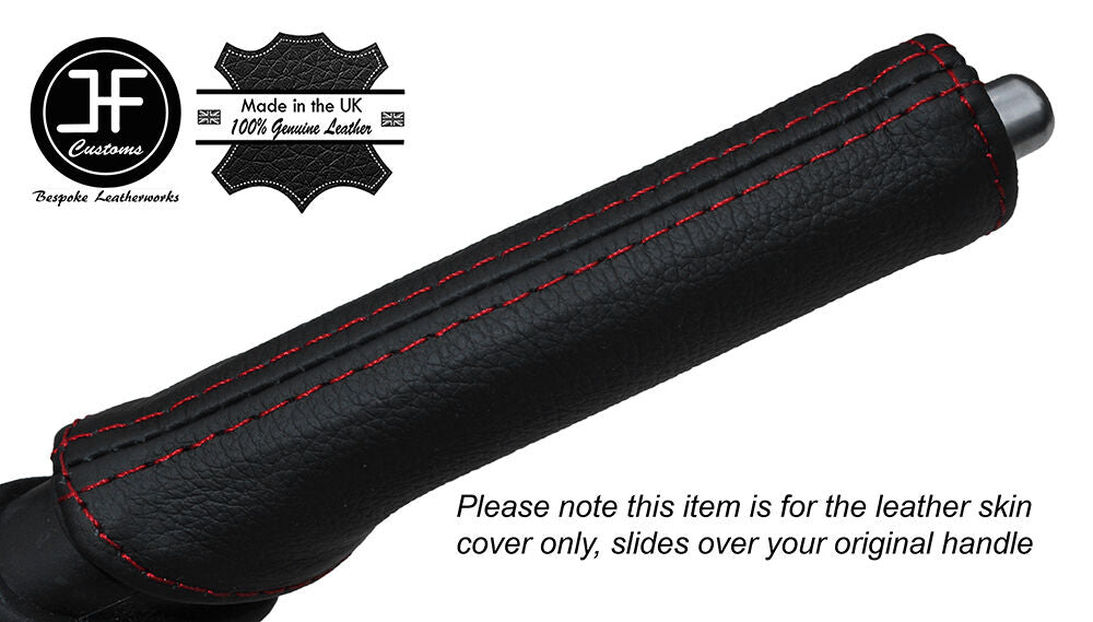 RED STITCHING HANDBRAKE HANDLE LEATHER COVER FITS TOYOTA AURIS 2012-2016
