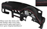 RED STITCH DASH DASHBOARD LEATHER SKIN COVER FITS MITSUBISHI GTO 3000GT 92-99