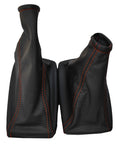 ORNAGE STITCH FITS VAUXHALL CORSA C COMBO BARINA XC GEAR & HANDBRAKE GAITER SET