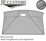 BLACK STITCH FRONT ROOF HEADLINING LIGHT GREY LUXE COVER FOR VW T4 TRANSPORTER